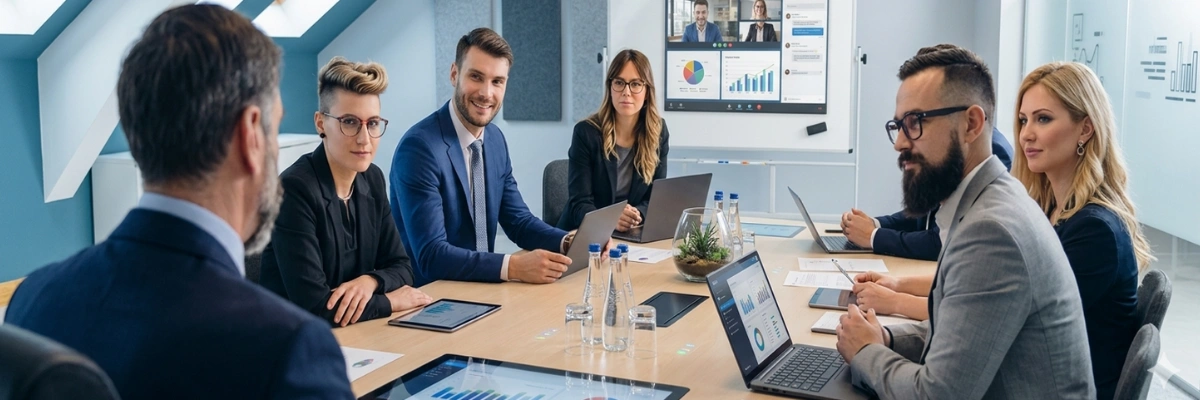 ejecutivos en masa de trabajo gestionando impresiones